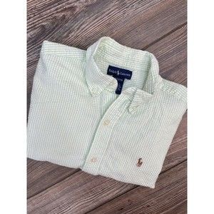 Ralph Lauren Kids Green Button Down Shirt